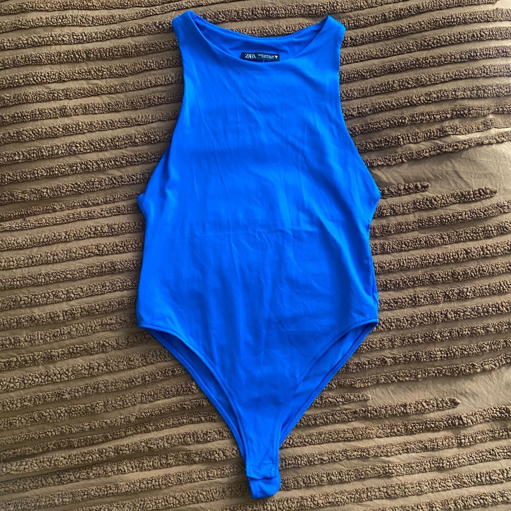 Zara royal blue bodysuit